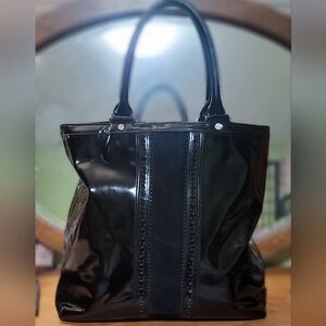 Cole Haan Patent Leather/Suede Tote/Shoulder Bag